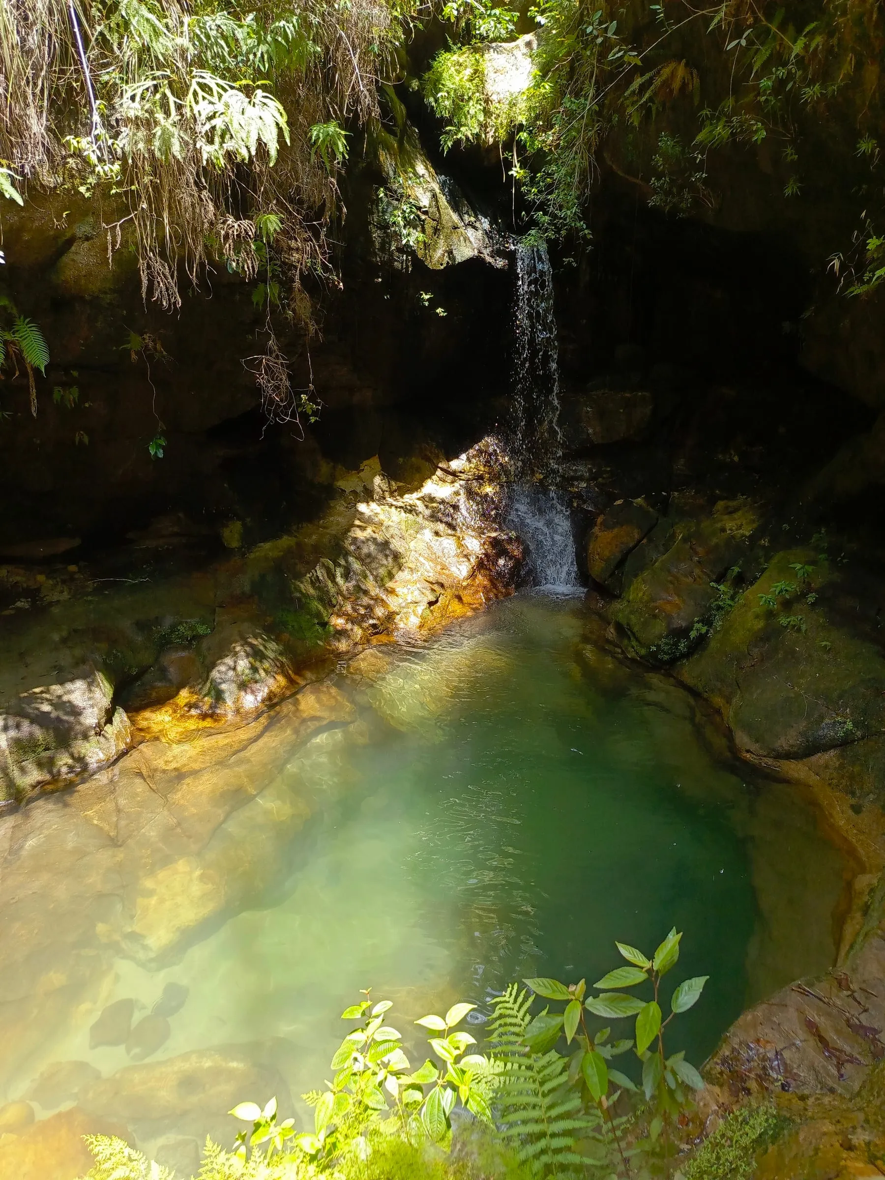 The natural swimming pool and waterfall in Isalo