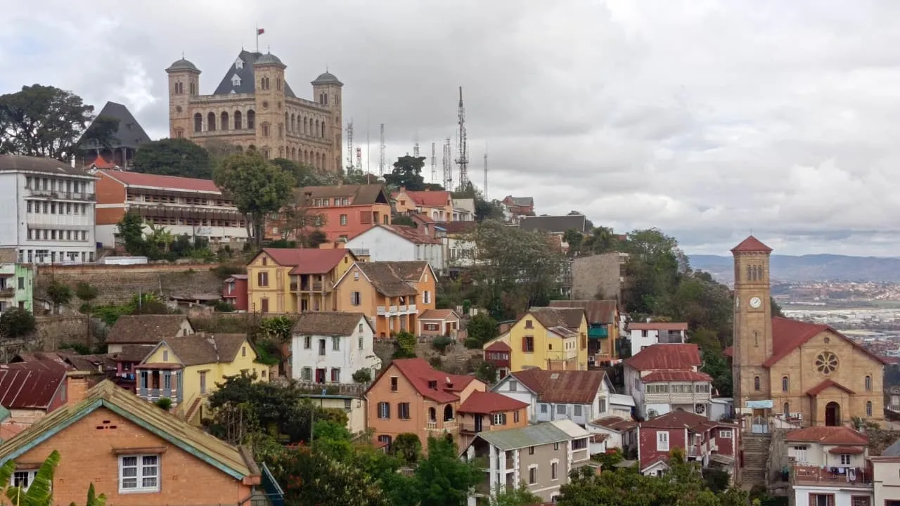 Colourful houses of Antananarivo's upper town